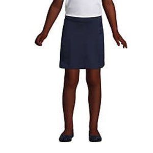 Lands' End Girls School Uniform Knit Skort Above the Knee, UN2, NWT